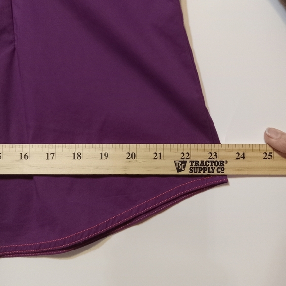Rock 47 Wrangler Shirt Western Purple Wm XL Studs Embroidery Snap Closure - Picture 11 of 12